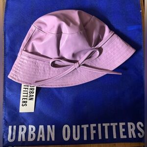 Urban Outfitters so lovely feminine leatherette Lilac Bucket Hat - NWT